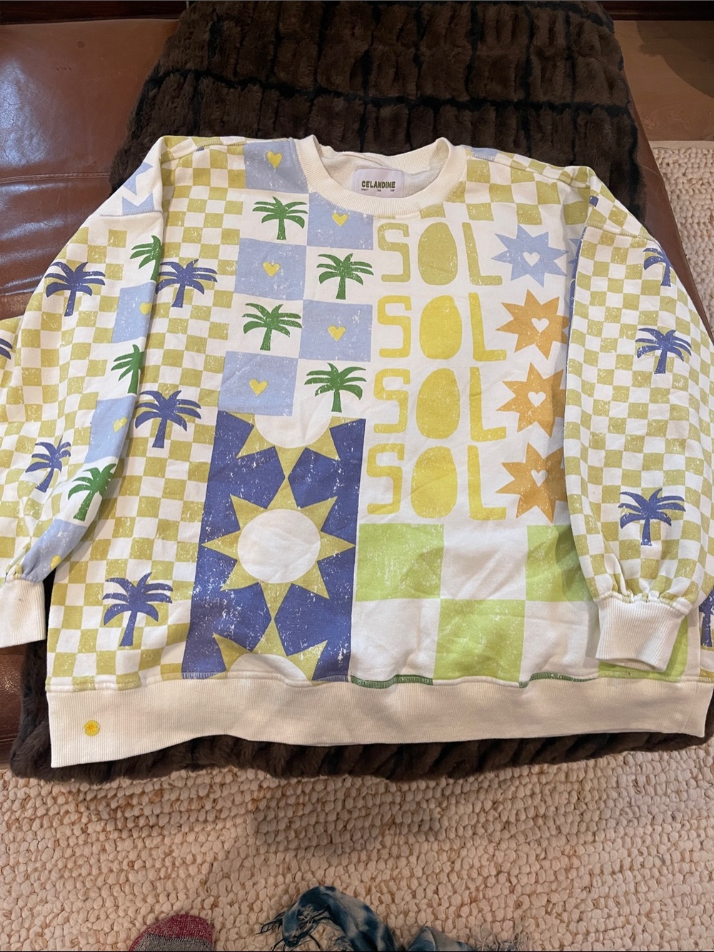 Gelande SOL Multicolor Graphic Crewneck Sweater